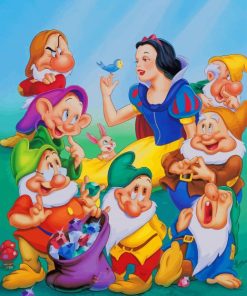 Snow White And The Seven Dwarfs paint by numbers