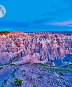 South Dakota Badlands National Park paint by number