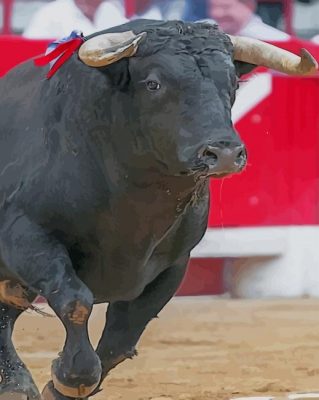 Spanish Fighting Bull paint by numbers