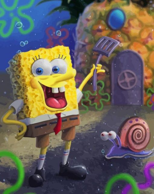 Spongebob Squarepants paint by number