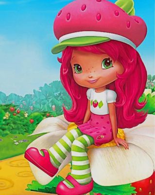 Strawberry Shortcake paint by numbers