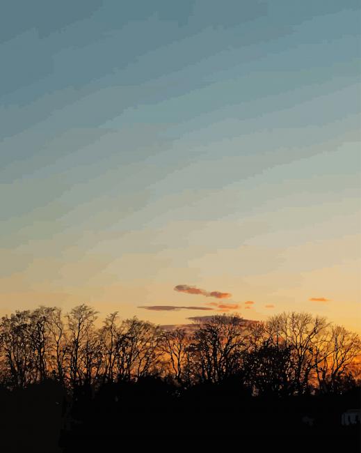Sunrise View paint by numbers