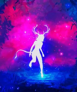 Supernatural Deer Woman paint by number