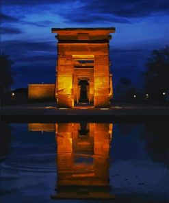 Temple Of Debod Spain paint by numbers