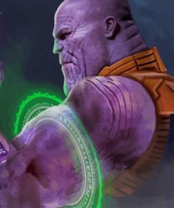 Thanos With Infinity Gauntlet paint by number