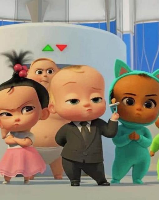 The Boss Baby Serie paint by numbers