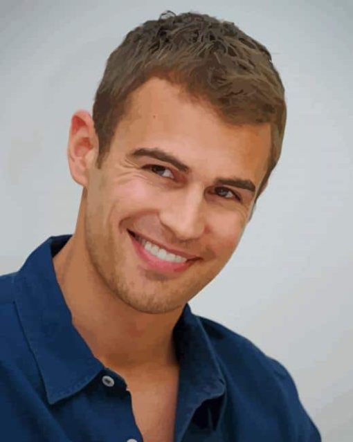 Theo James Actor paint by numbers