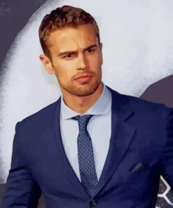 Theo James with Classy Suit paint by numbers