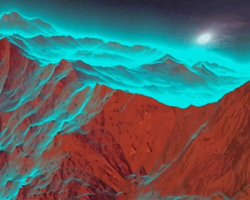 Valley Moonlight paint by number