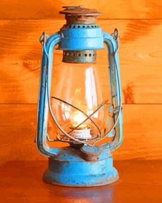 Vintage Lantern paint by numbers
