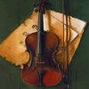 Vintage Violin paint by numbers