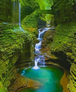 Watkins Glen State Park paint by numbers