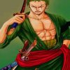 Zoro One Piece paint by numbers