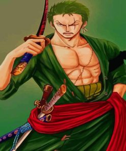 Zoro One Piece paint by numbers