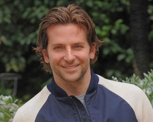 Actor Bradley Cooper paint by numbers