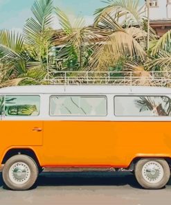 Aesthetic volkswagen Van paint by numbers