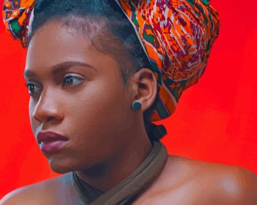 African Beauty paint by number