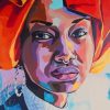 African Girl Pop Art paint by numbers