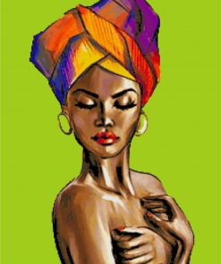 African Girl paint by numbers