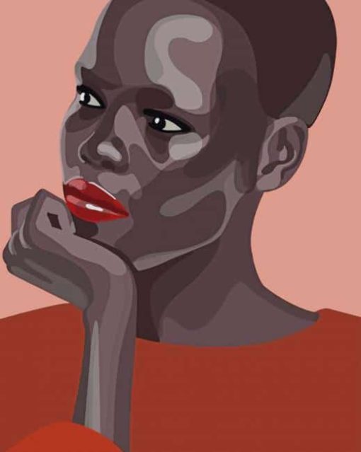 African Woman paint by numbers