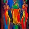 African Women Colorful Art paint by numbers