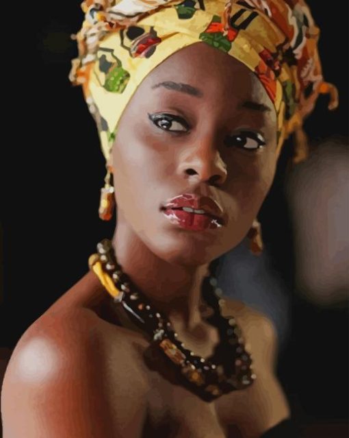 African Women paint by numbers