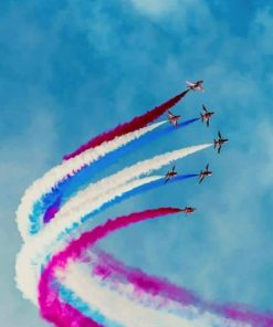 air show paint by numbers