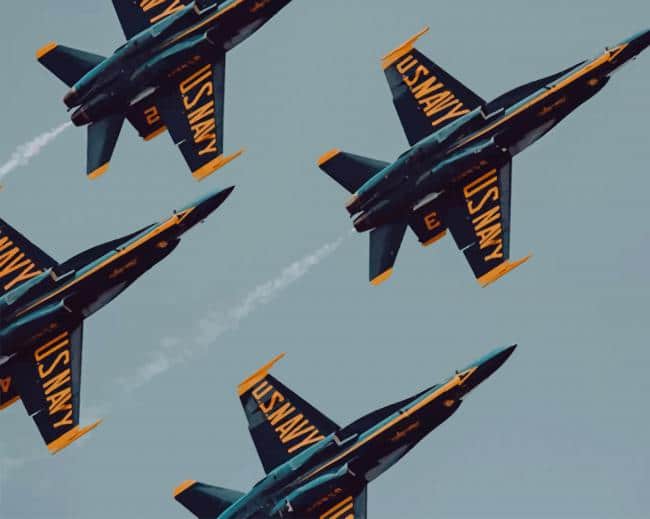 U.S Navy Air Show paint by numbers