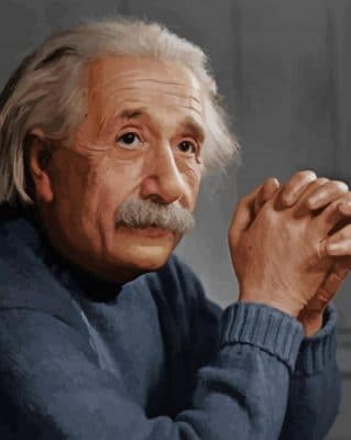 Albert Einstein paint by numbers