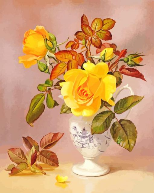 Albert Williams Flowers Art paint by numbers