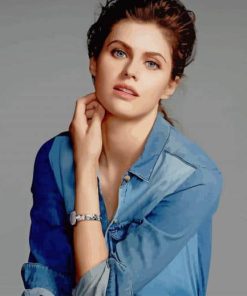 Alexandra Daddario Actress paint by number