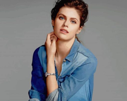 Alexandra Daddario Actress paint by number