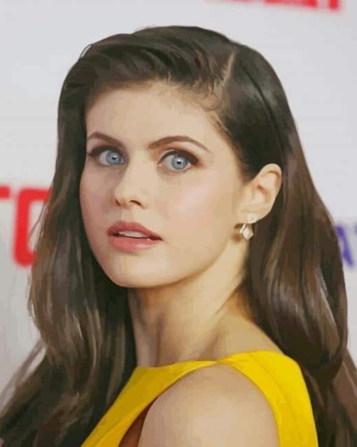 Alexandra Daddario Actress paint by numbers