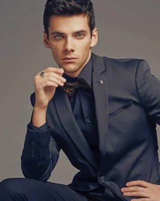 Alvaro Rico With Black Classy Suit paint by numbers