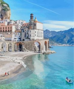 Amalfi Coast Italy paint by numbers