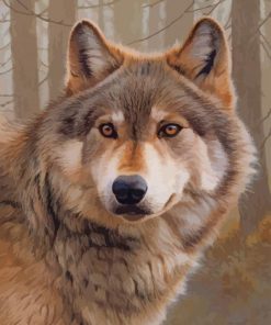 American Timber Wolf paint by numbers