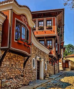 Ancient Town Of Plovdiv paint by numbers