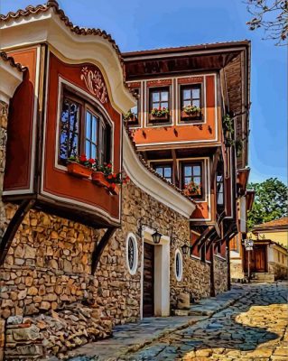 Ancient Town Of Plovdiv paint by numbers