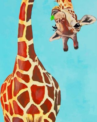 Animal Paintings Giraffe paint by numbers