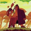 Animation Father And son paint by numbers