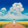 Anime Character Sunflowers paint by number