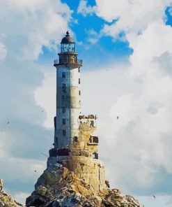 Aniva Lighthouse Sakhali Russia paint by numbers