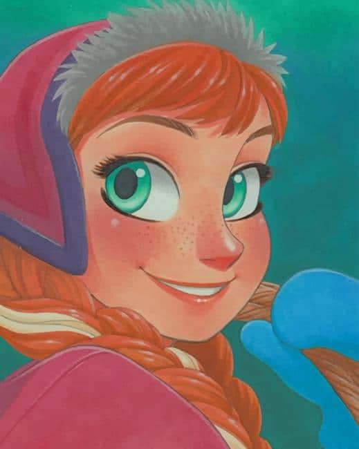 Anna Frozen paint by numbers