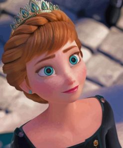 Anna Of Arendelle Frozen paint by numbers