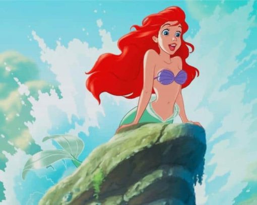 Ariel Disney Princess paint By numbers