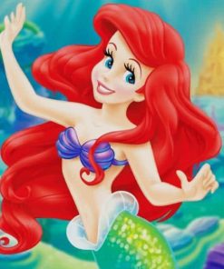 Ariel Mermaid paint By numbers