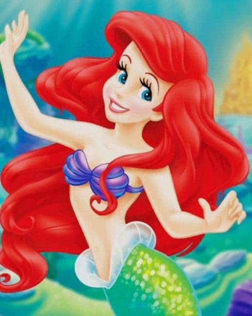 Ariel Mermaid paint By numbers