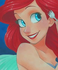 Ariel Princess paint by numbers