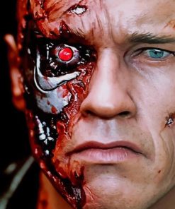 Arnold Terminator Red Eye paint By numbers