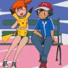 ash misty and pikachu paint by number